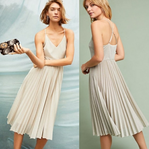 Anthropologie Dresses & Skirts - Anthropologie, adelyn rae, silver, champagne